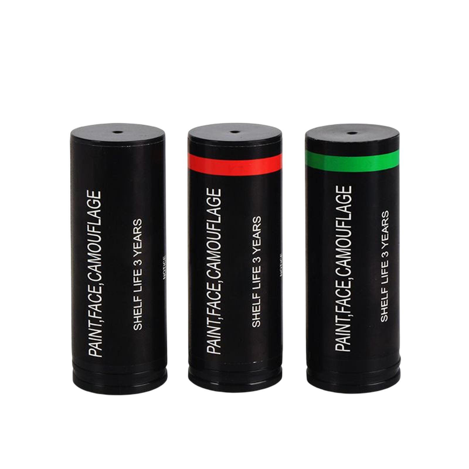 Camo Face Paint - 3x rood zwart camo-gezicht, bodypaint-boskit voor